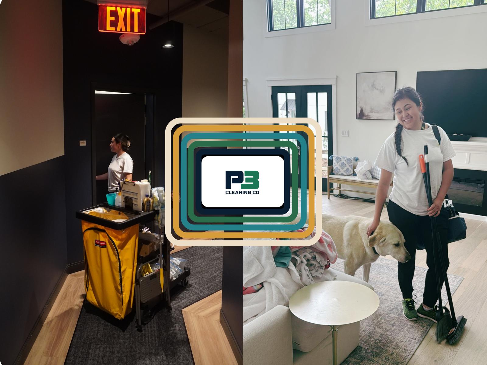 P3 Cleaning Co crew at work